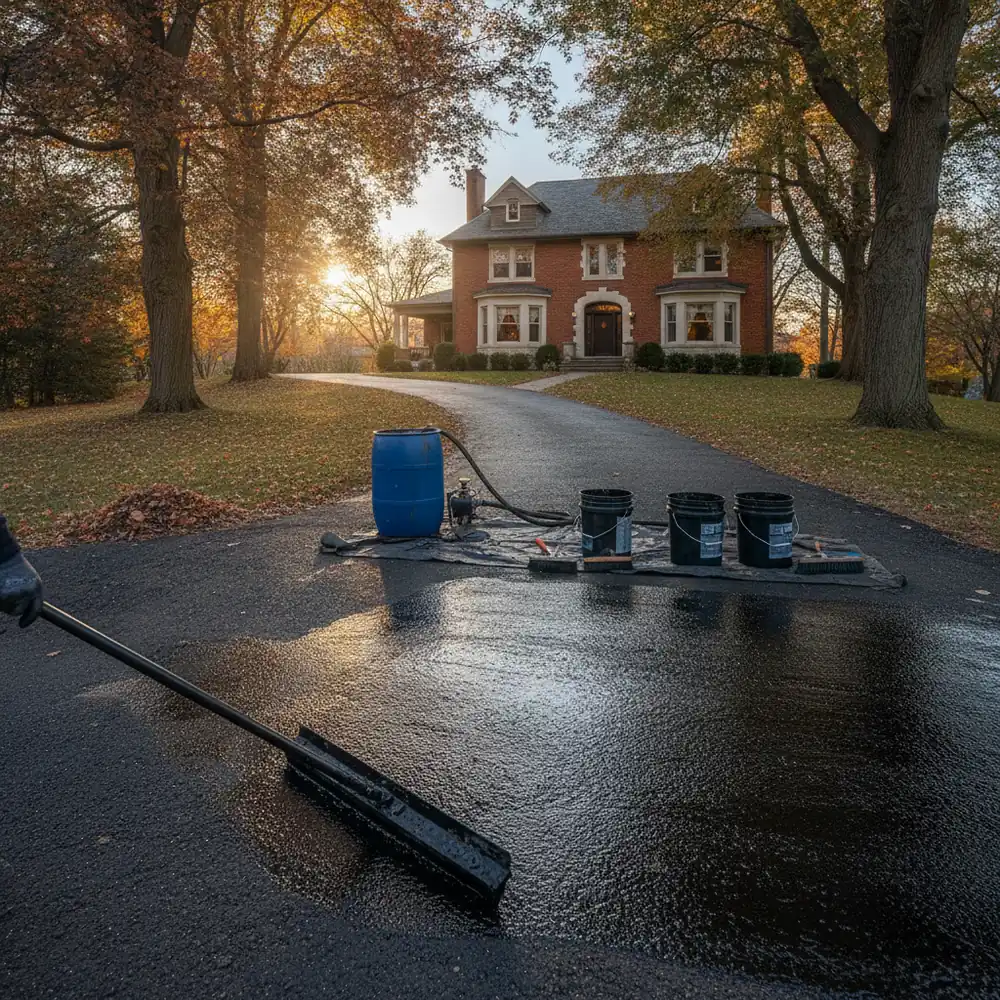Asphalt Driveway Sealcoating