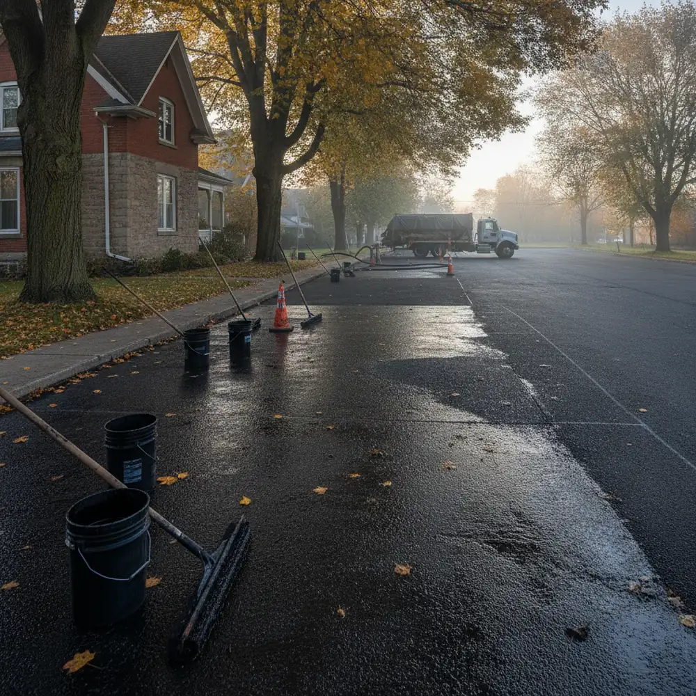 Commercial Parking Lot Sealing